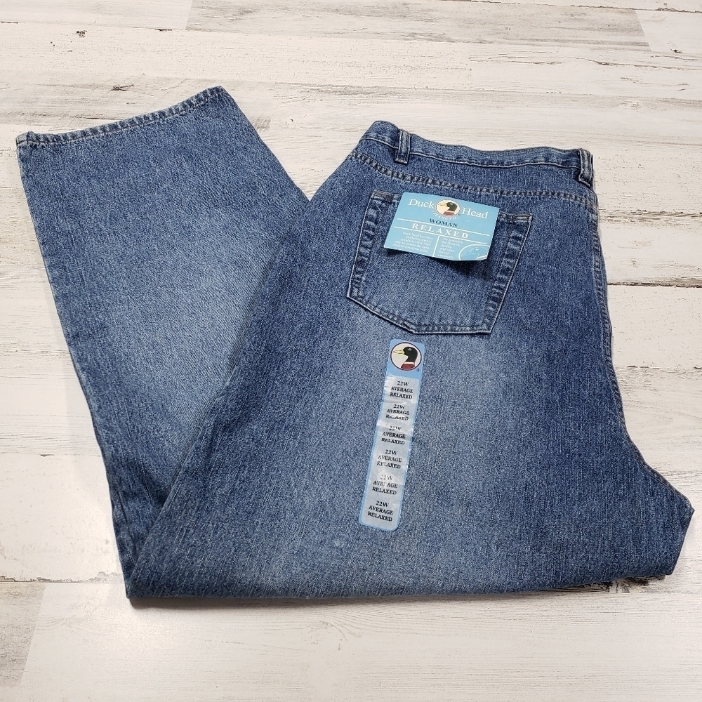 Duck Head Womens 22W Average Relaxed Jeans